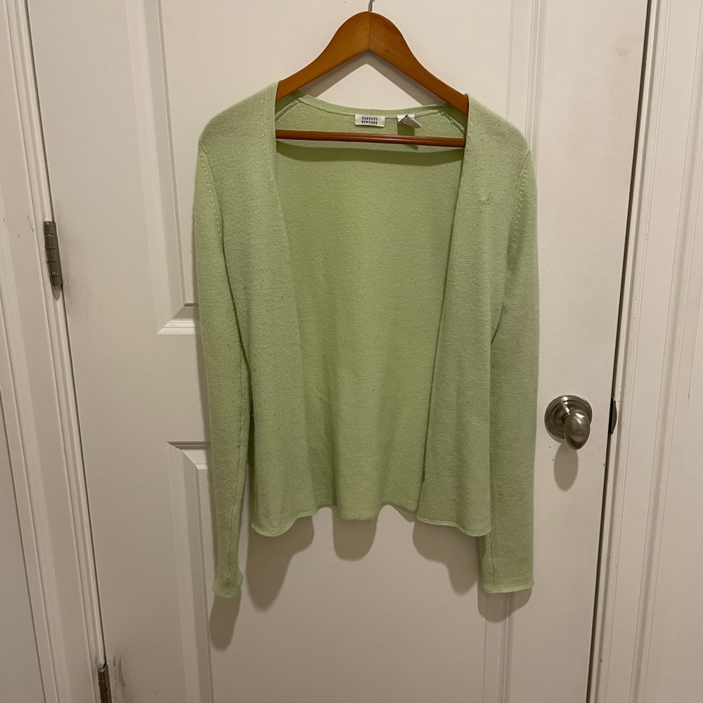 Light green cashmere cardigan